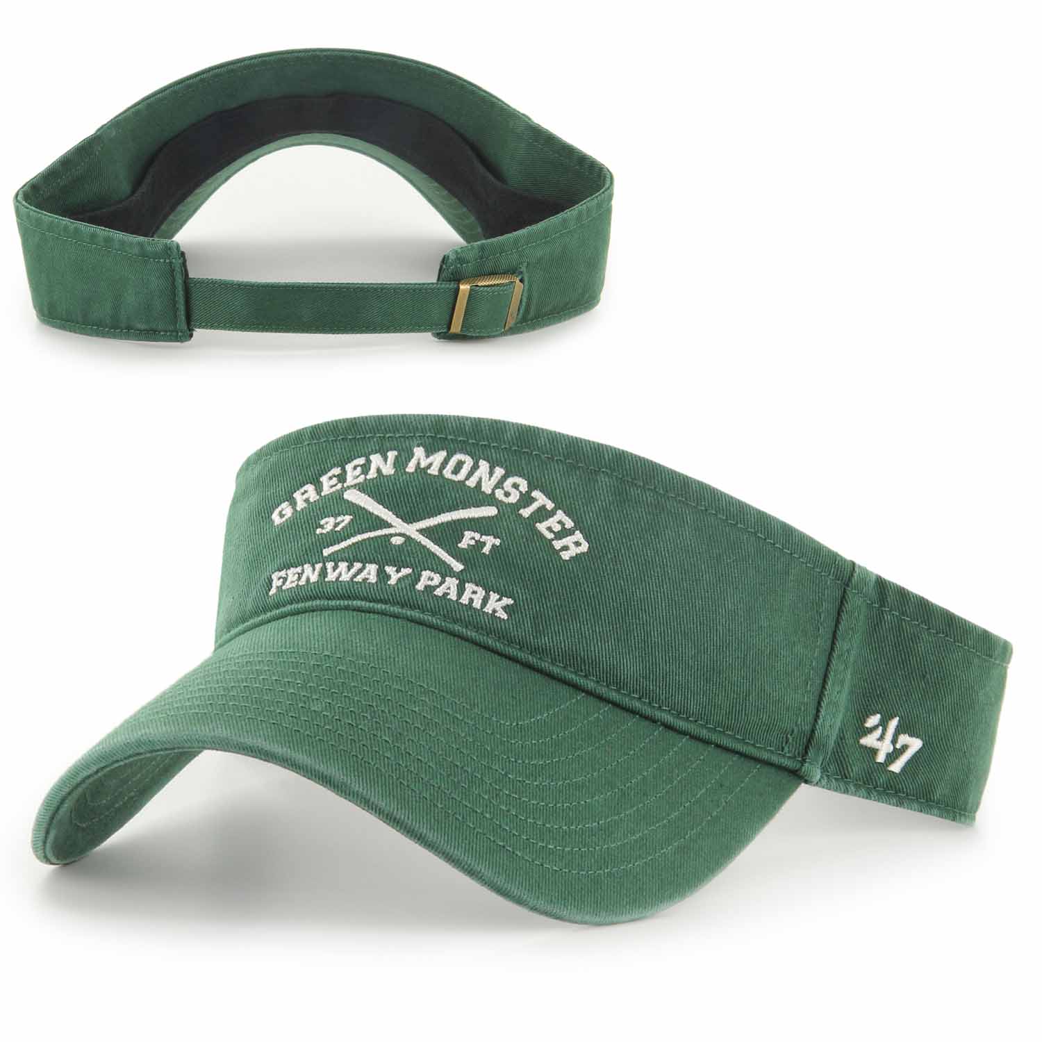 47 Visor - Green Monster Cross Bats