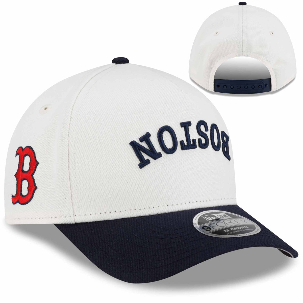 New Era 9Forty Upside Down - Cream/Navy