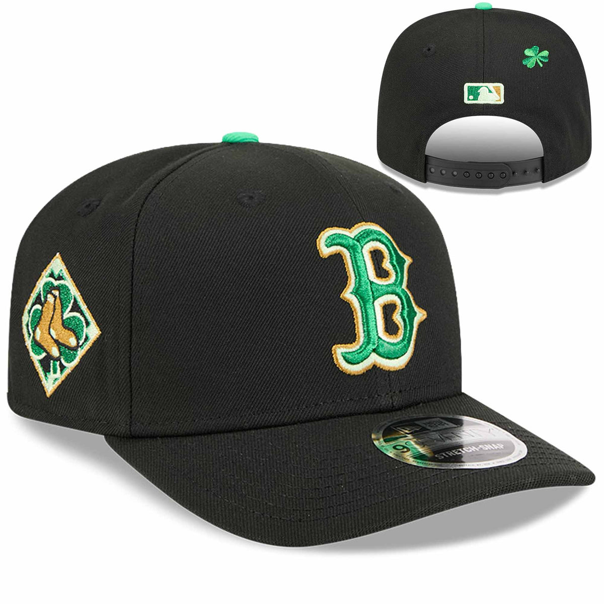 New Era 26 St. Patrick's Day 9Seventy Stretch Snapback - Black