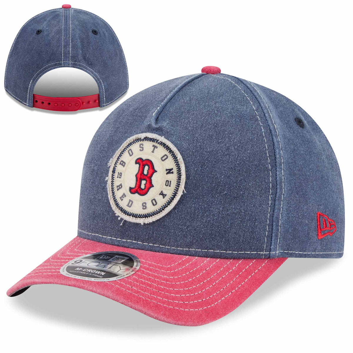 New Era - 9Forty - Felt Logo Fade Out - Red/Navy