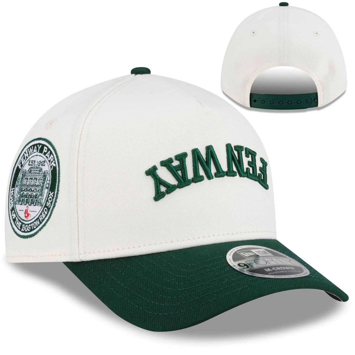 New Era 9Forty Upside Down - Fenway Park - Cream/Hunter