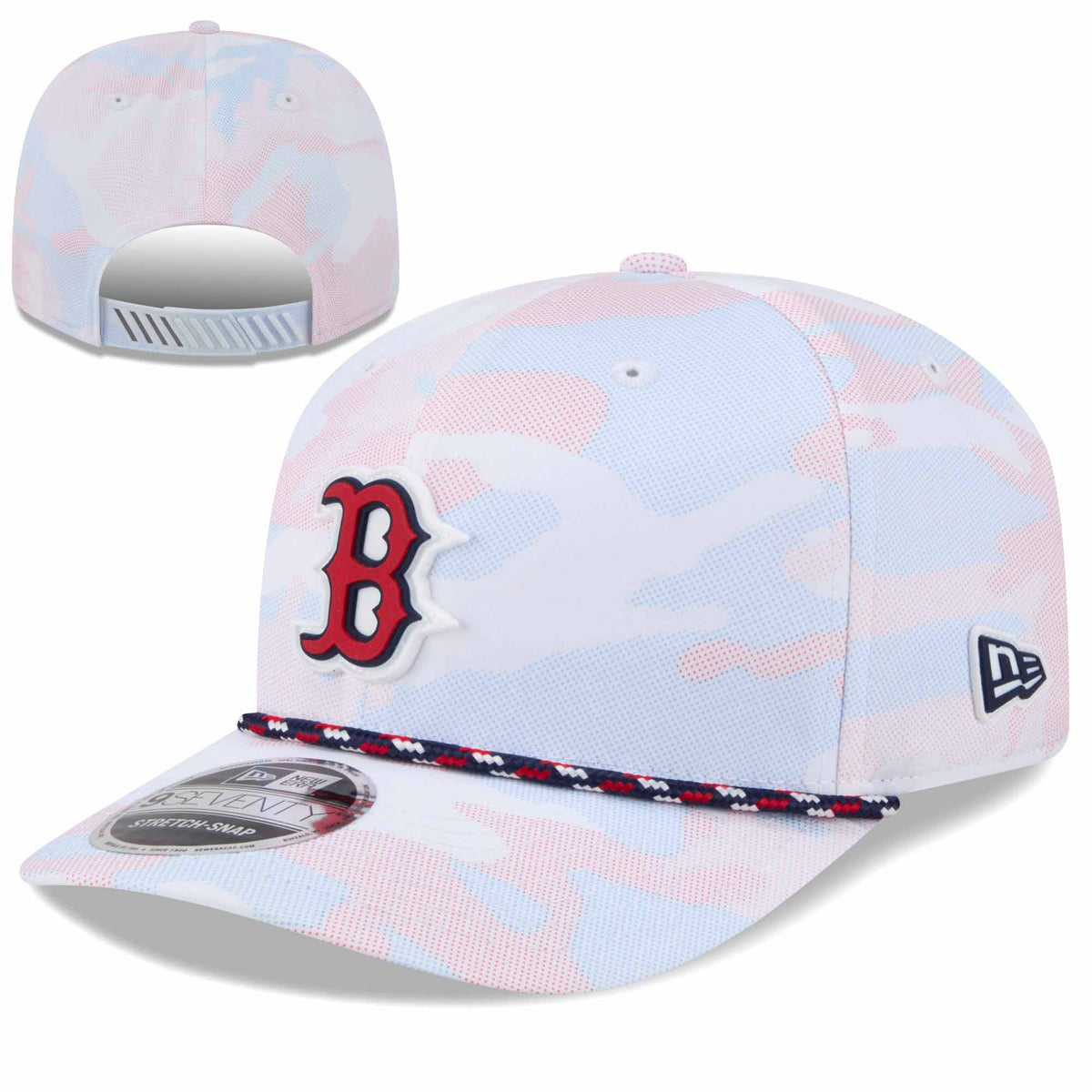 New Era Tonal Camo 9Seventy Rope Stretch Snapback - White