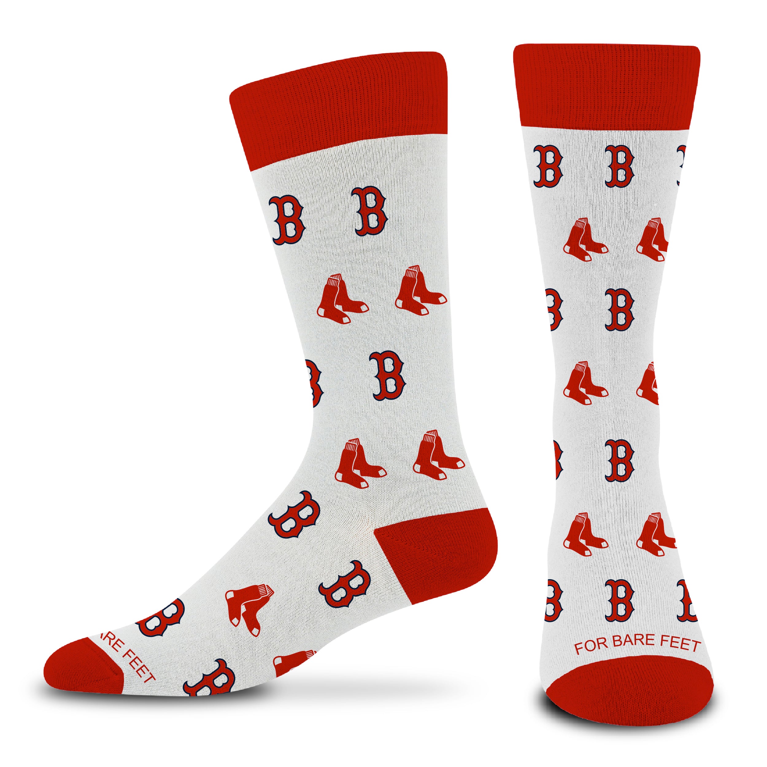 Socks - White/Red Logos