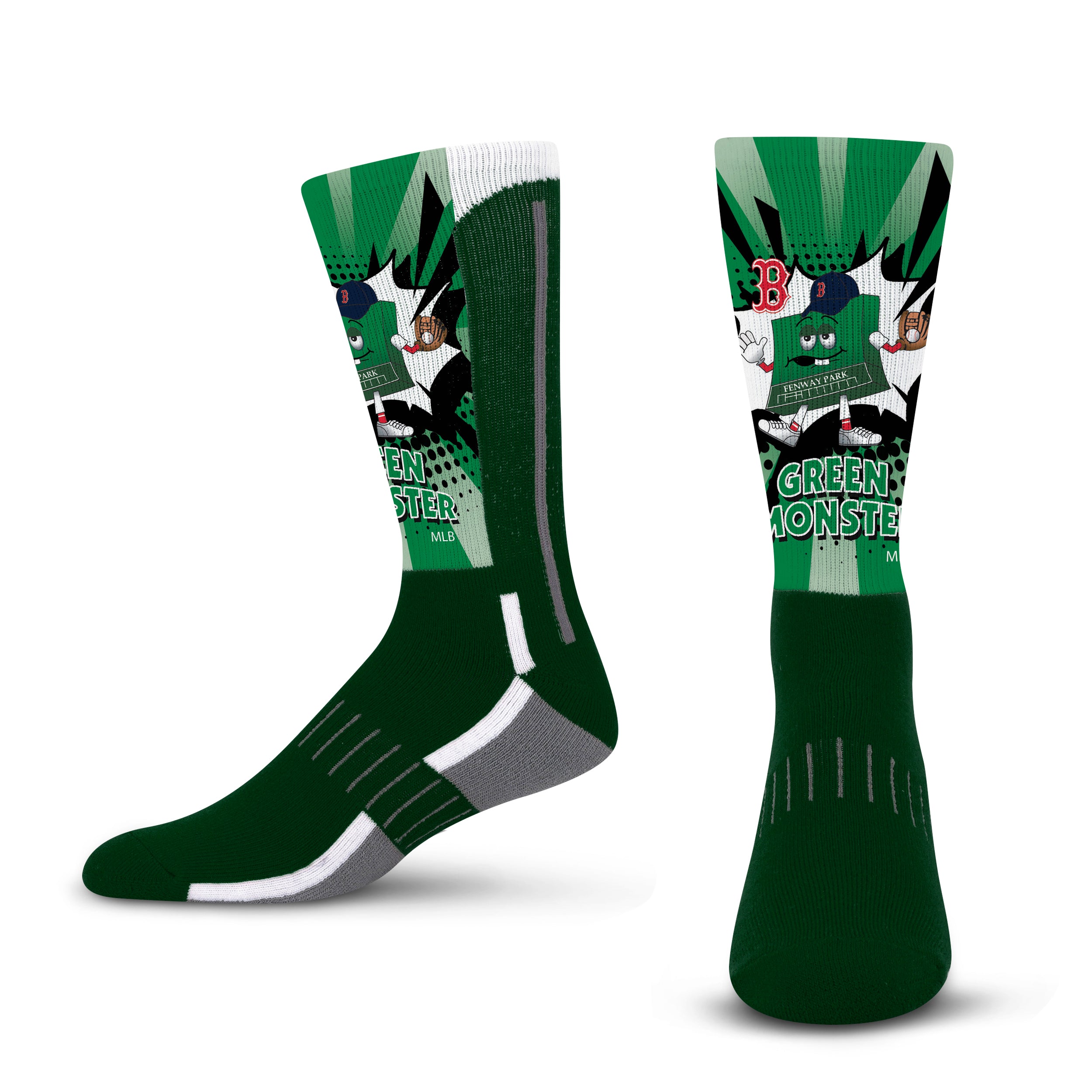 Socks - Ka-Pow - Green Monster