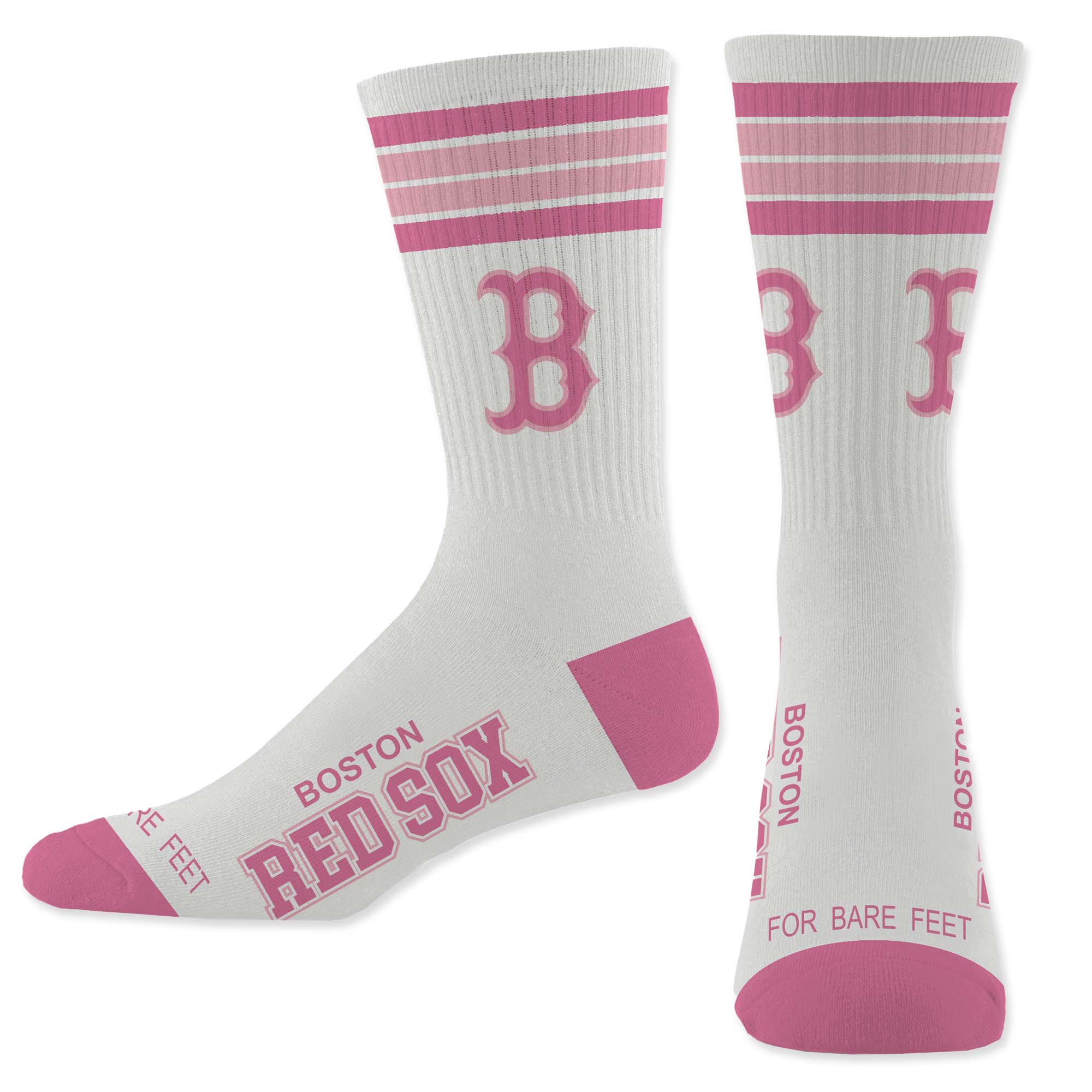 Socks - White/Pink Crew