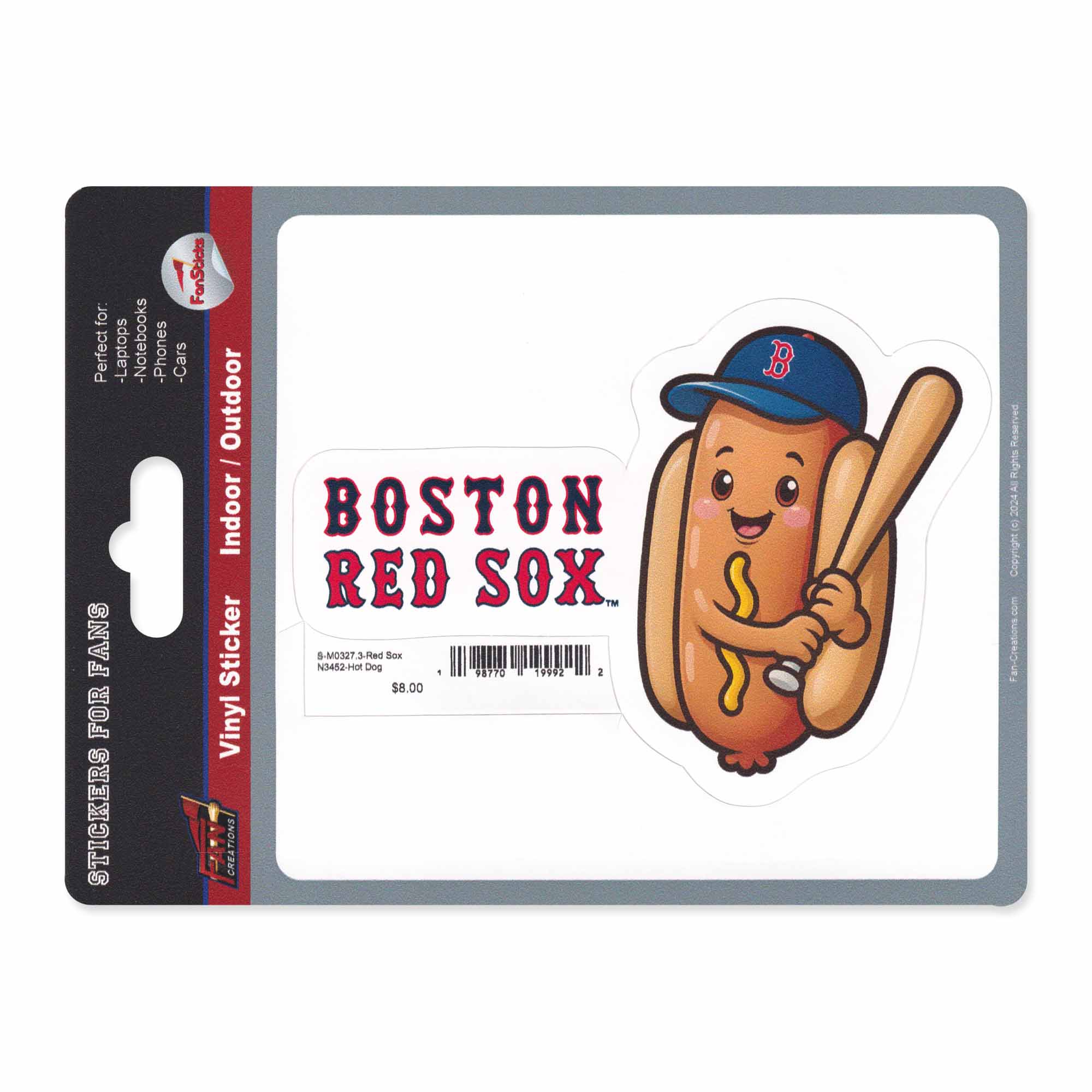 Decal - Hot Dog Swinging Bat