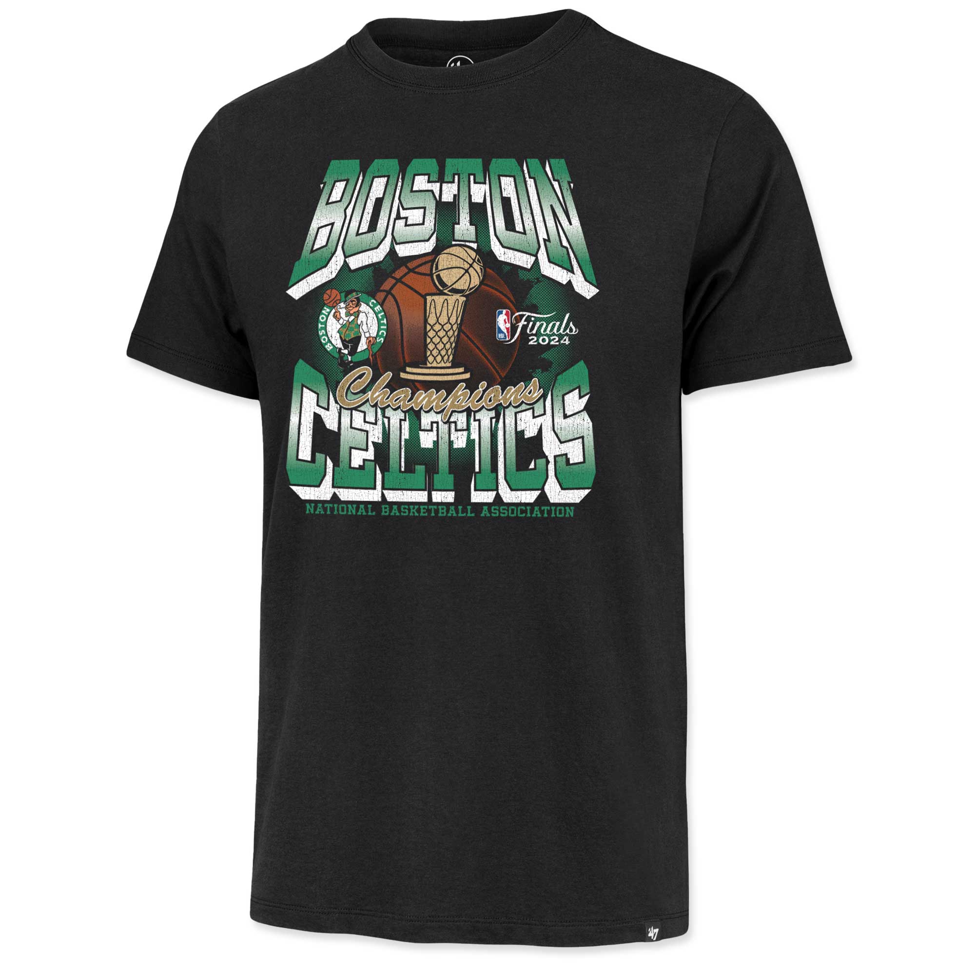 47 Celtics 2024 Champs  T-Shirt - Black