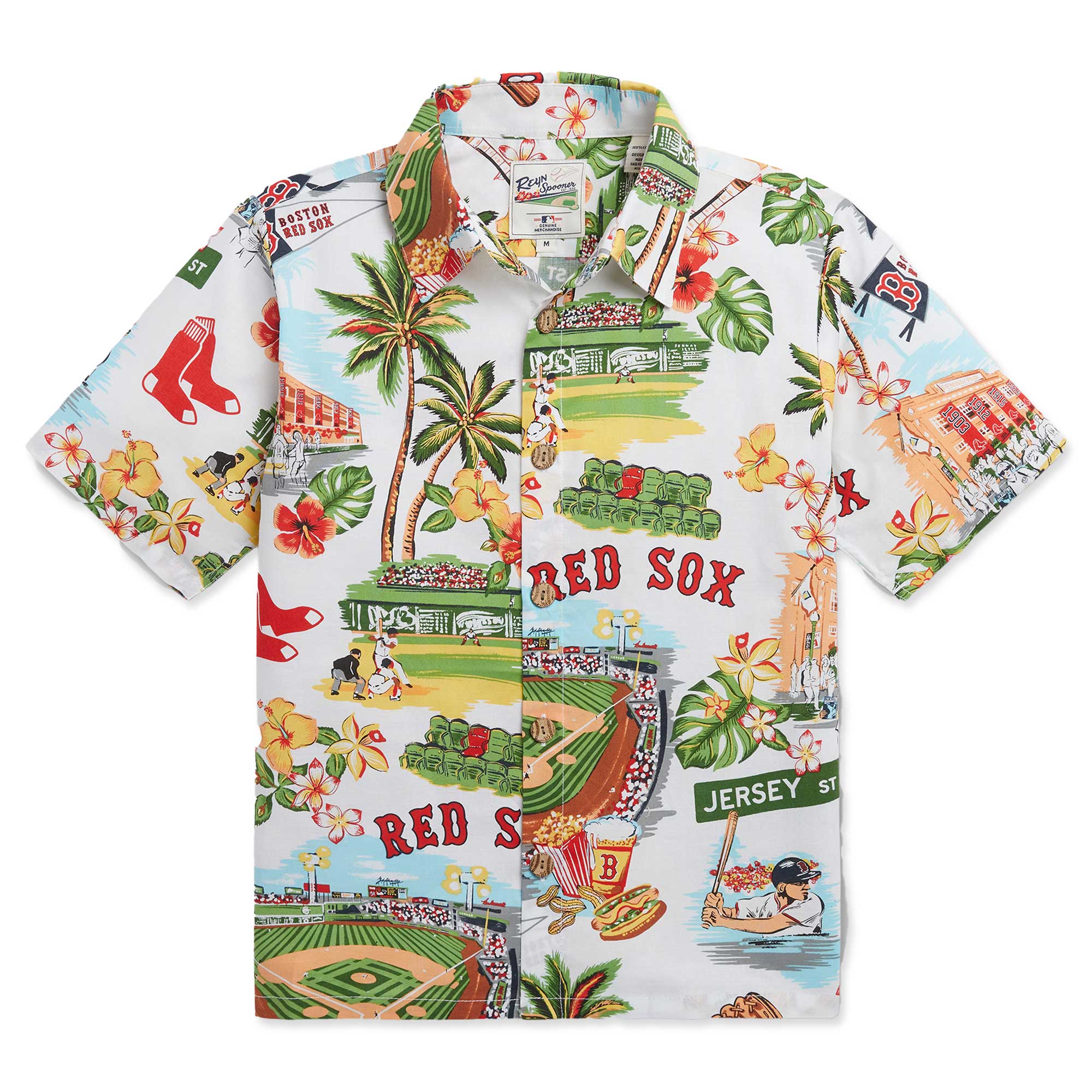 Kids Scenic Hawaiian Shirt - White