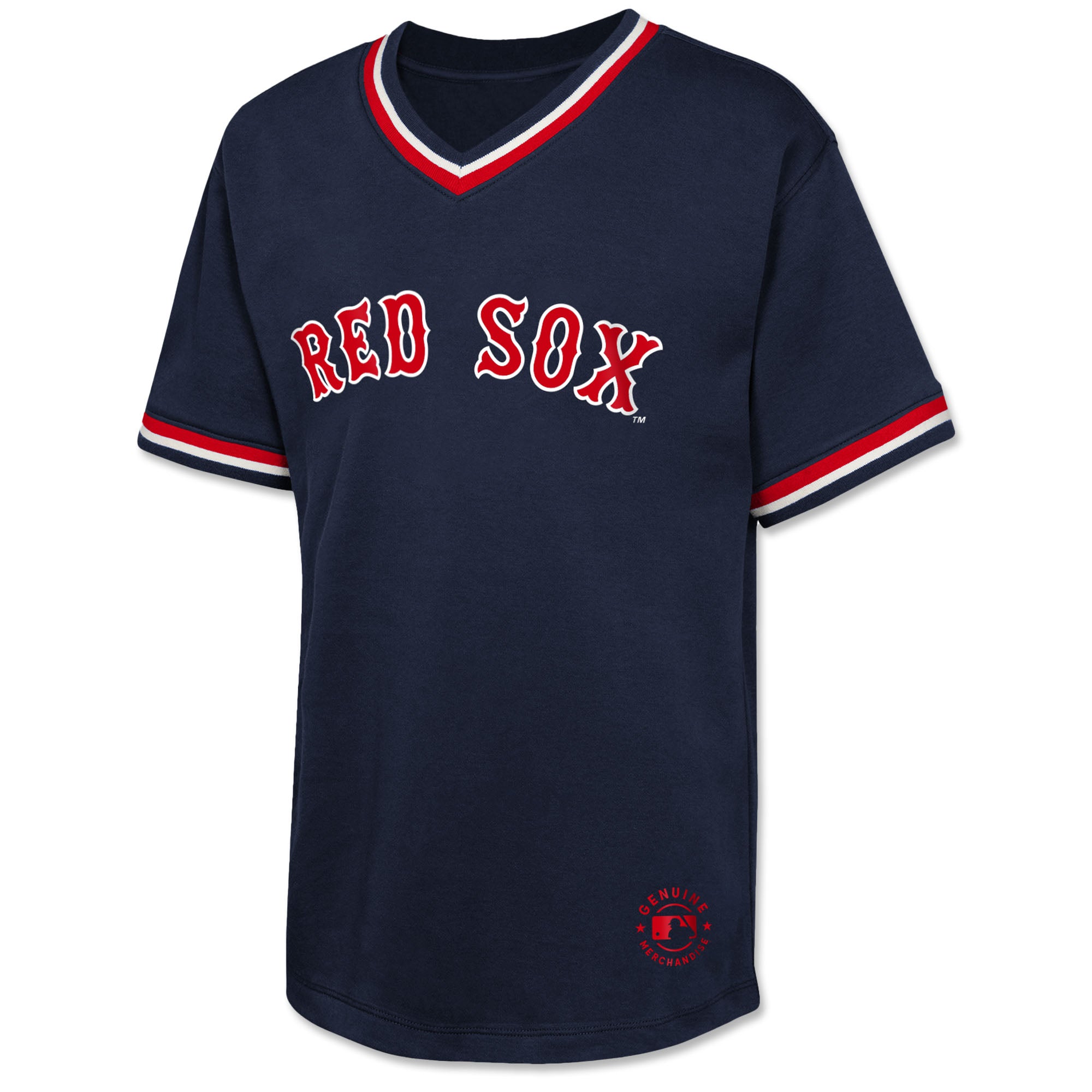 Youth Relief Pitcher V-Neck T-Shirt - Navy