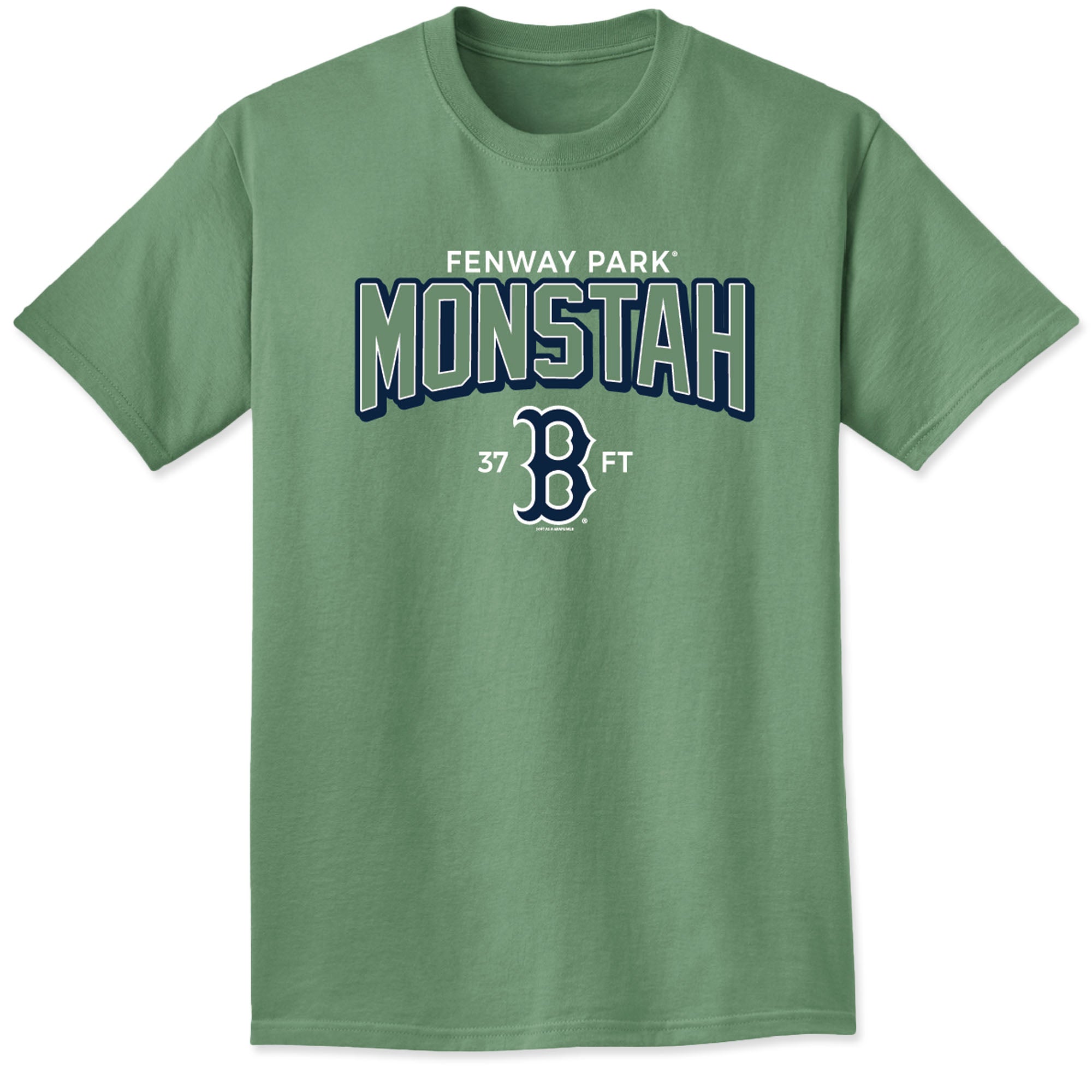 Youth Green Monstah Garment Washed T-Shirt - Green