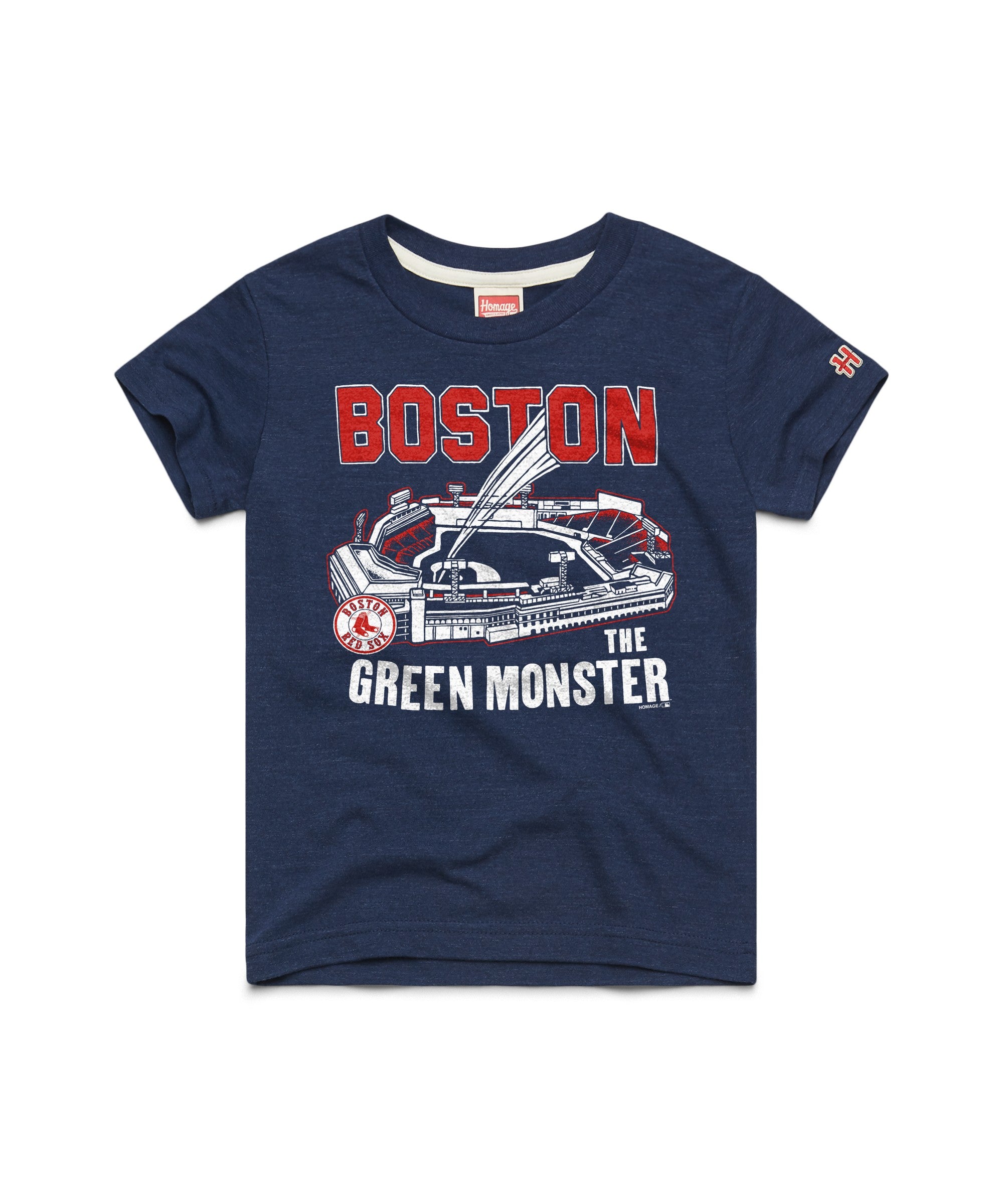 Youth Fenway Park Boston Hit T-Shirt - Navy