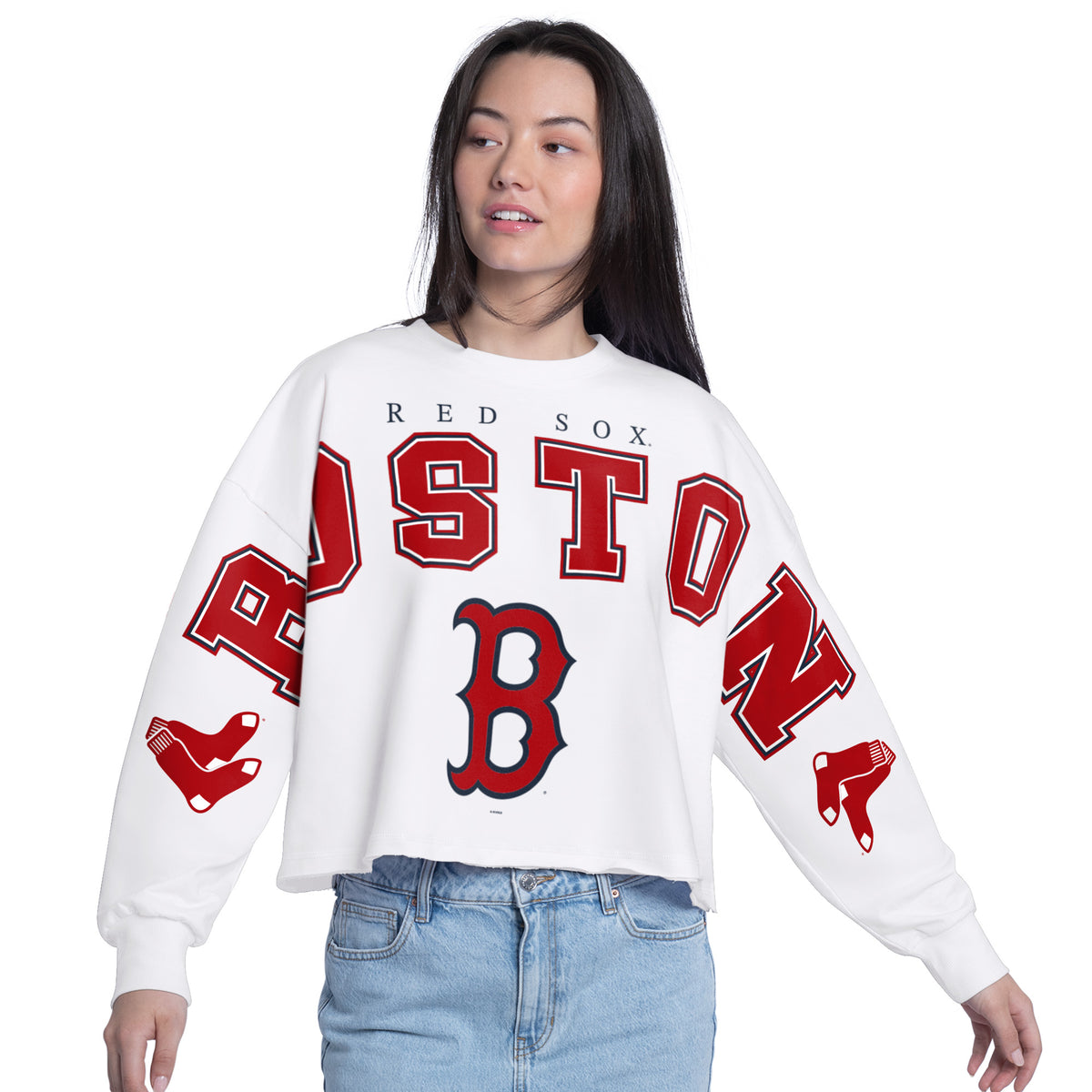 Ladies Bleacher Long Sleeve - White
