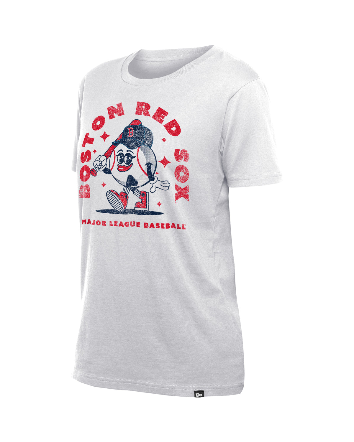 Ladies New Era Baseball Tee -  White