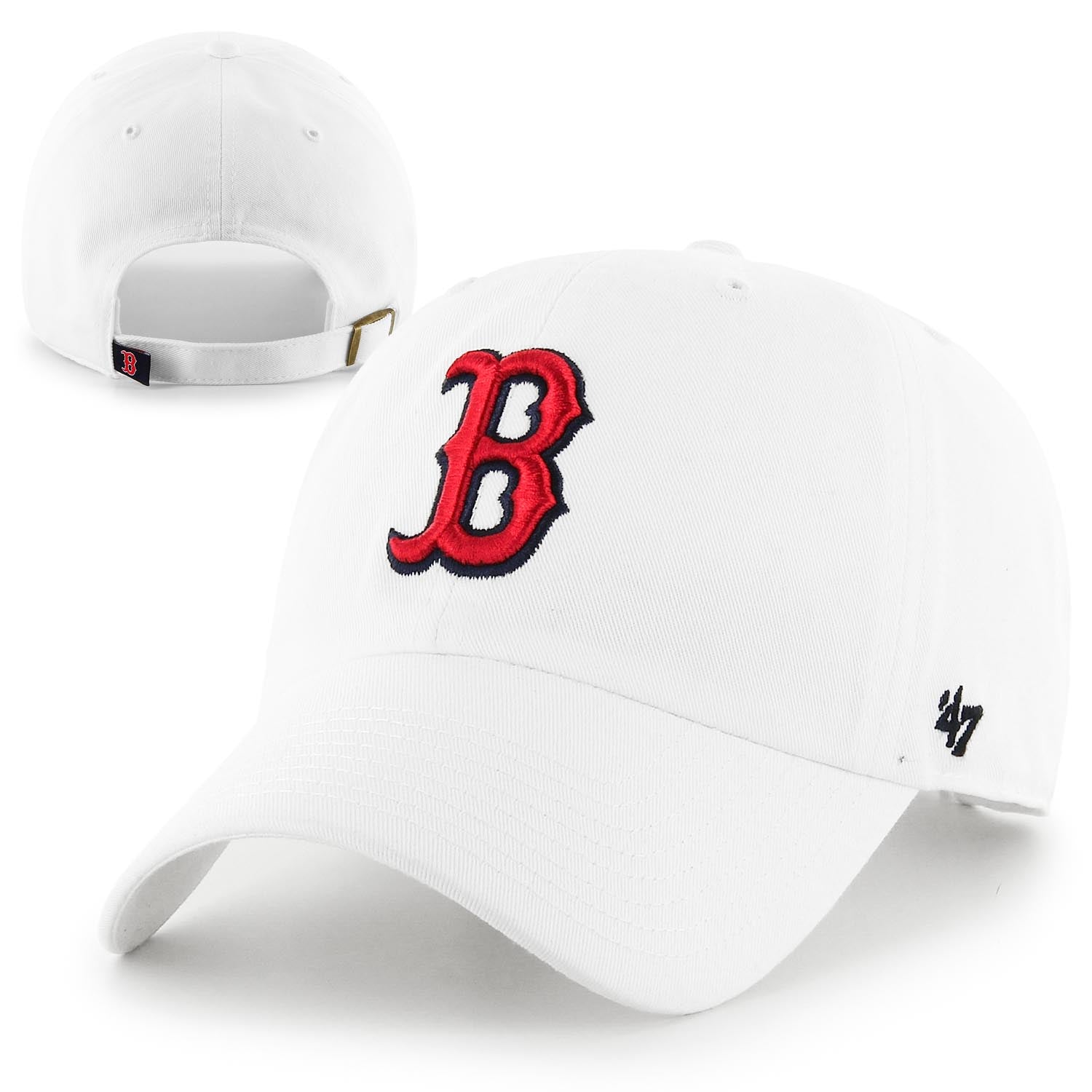 Boston Red Sox 47 Clean-Up - White w/Red Hat