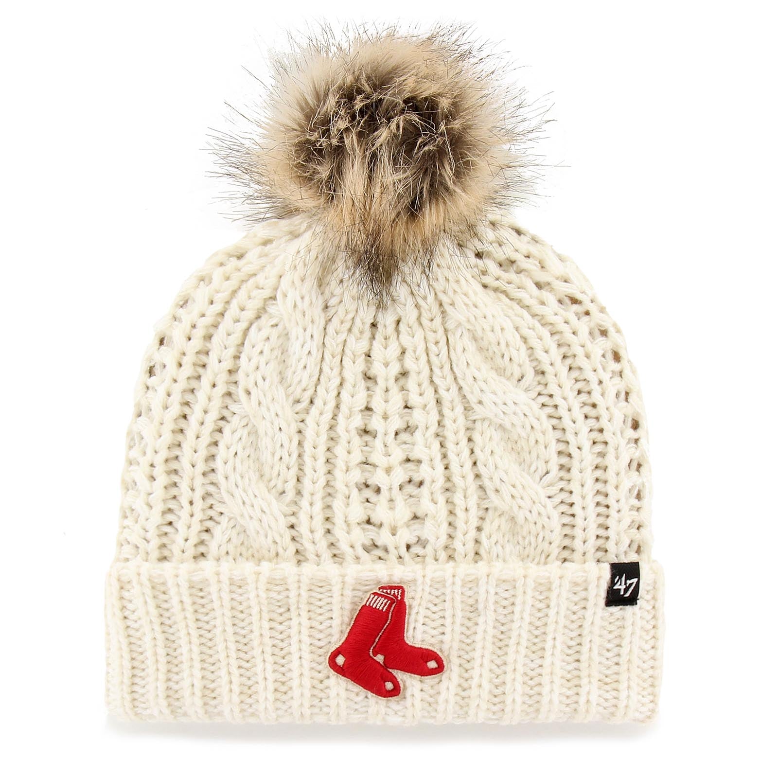 Ladies Boston Red Sox 47 Flip Knit Meeko - White