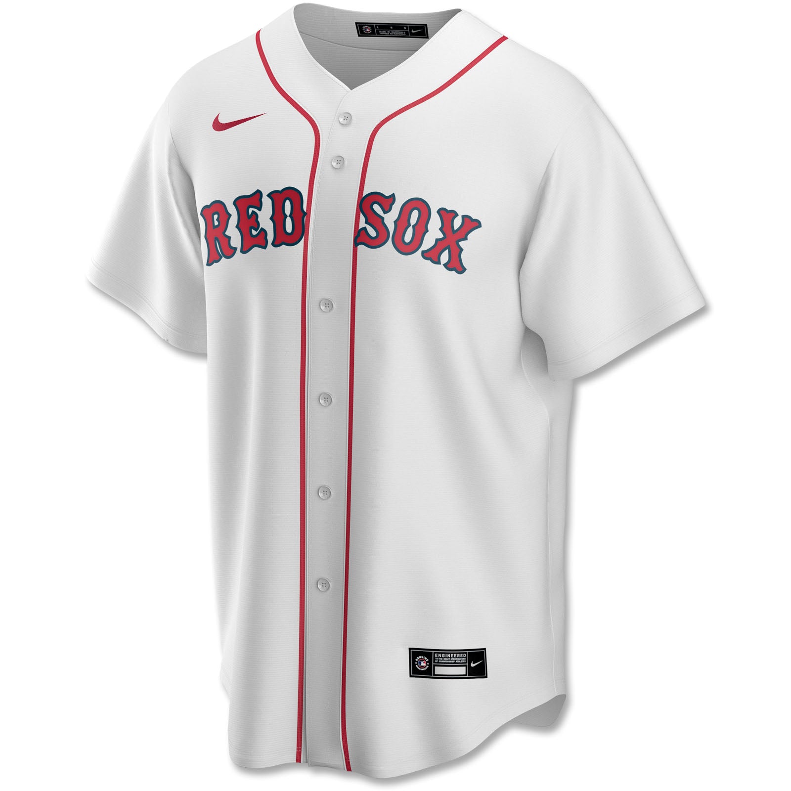 Boston Red Sox Nike Replica Home Jersey - White - Blank.