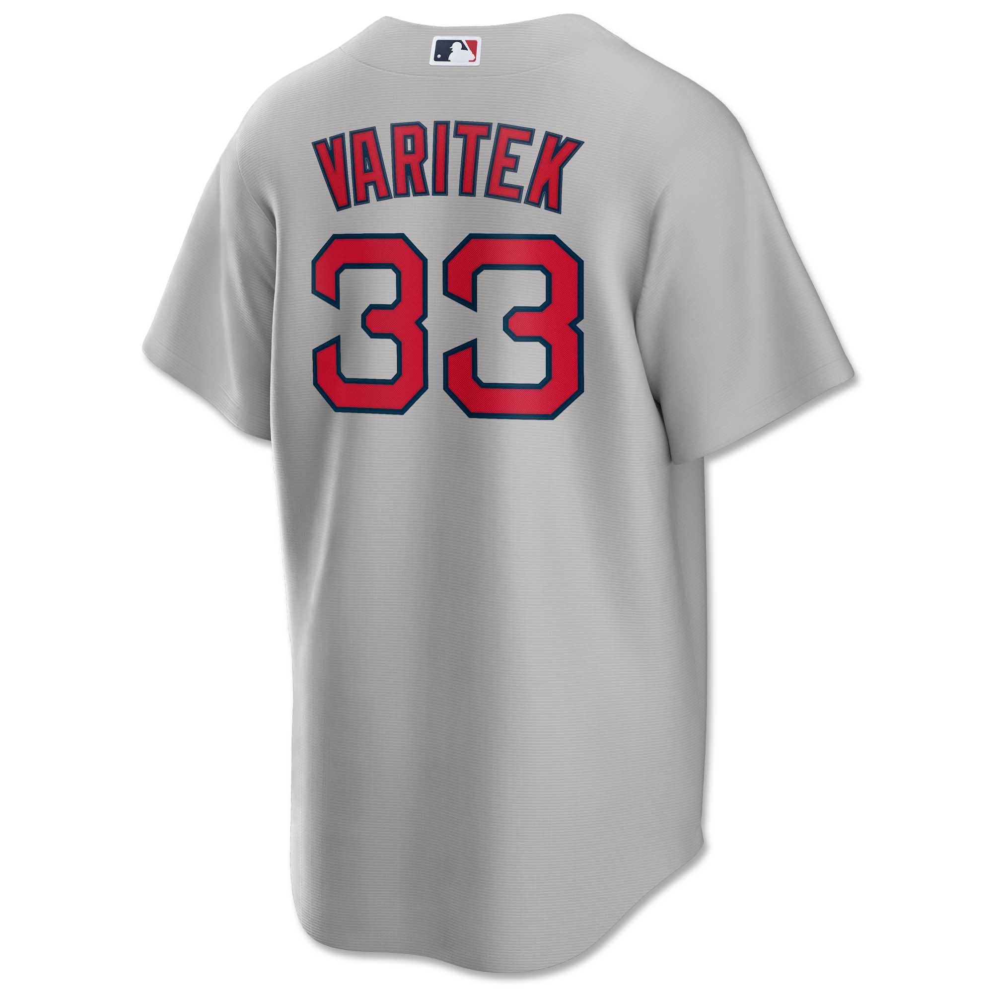 Nike Replica Road Jersey - Grey - Varitek