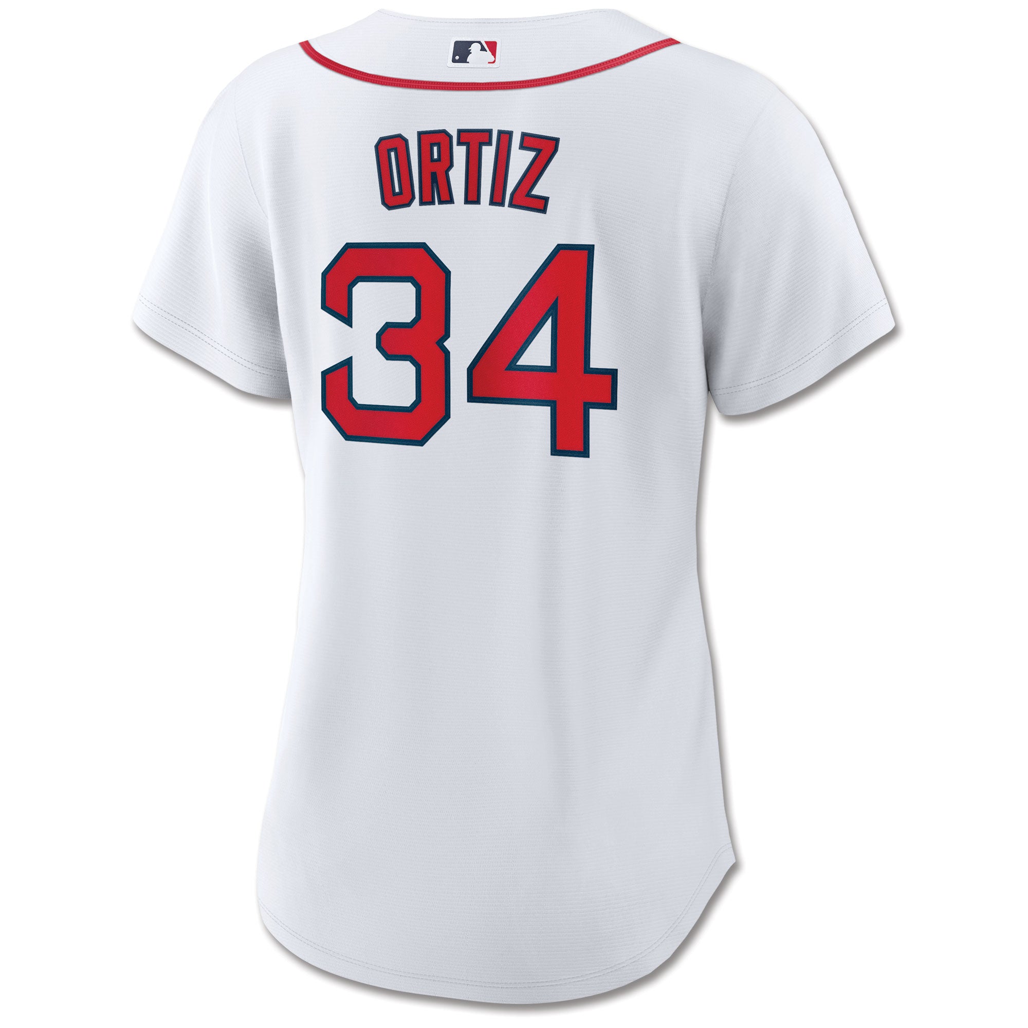 Ladies Nike Replica Home Jersey - White - Ortiz