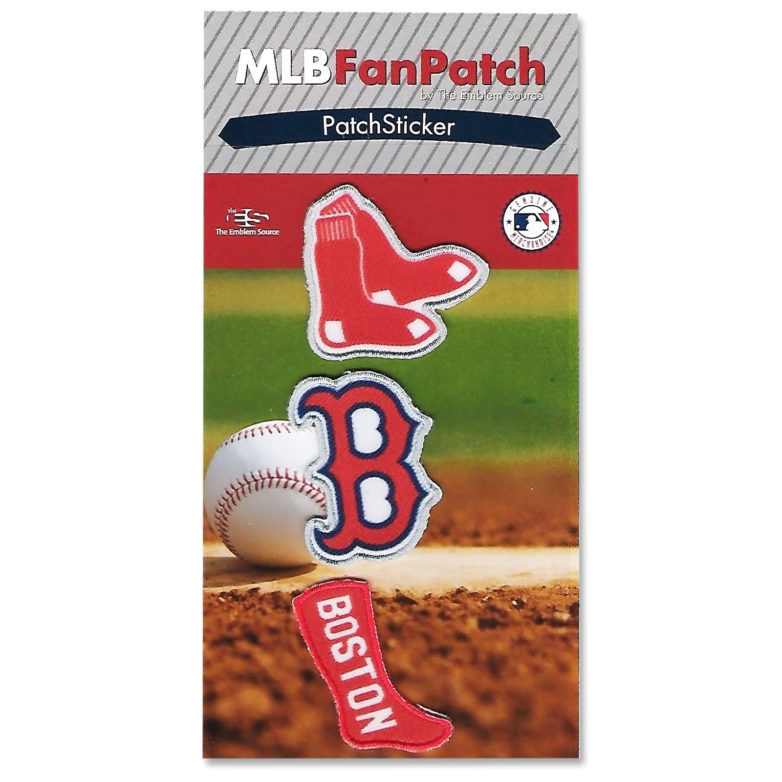 Boston Red Sox Patch - Logos Sticker 3 Pack.