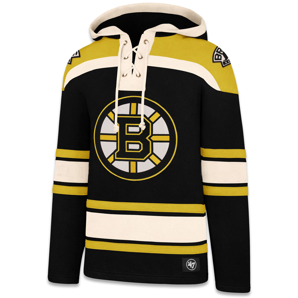 Sweatshirts  Mens 47 Brand Boston Bruins Vintage Rockaway Lacer