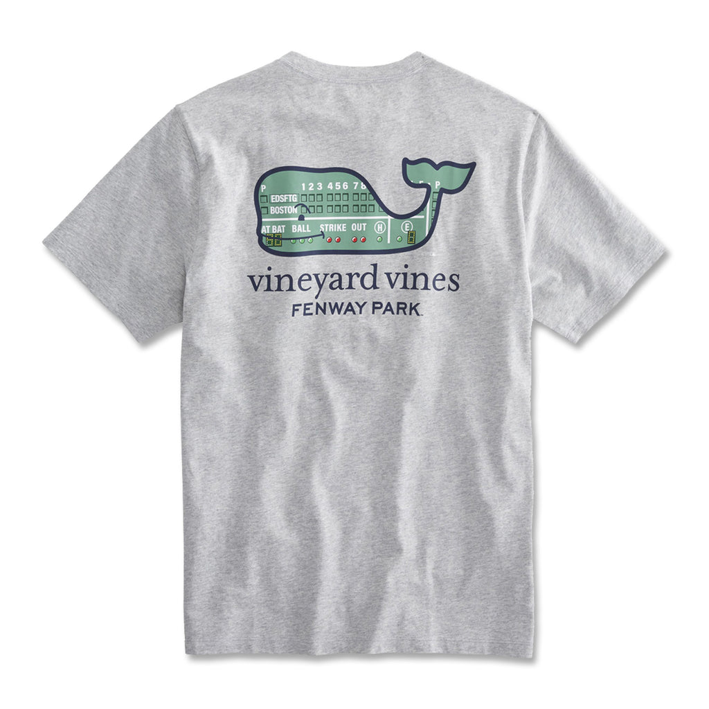 Green Monster Whale Vineyard Vines T-Shirt - Grey