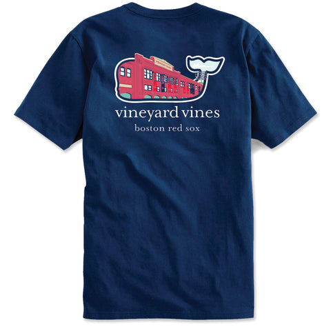 Boston Red Sox Long Sleeve Vineyard Vines Grey Green Monster Shirt
