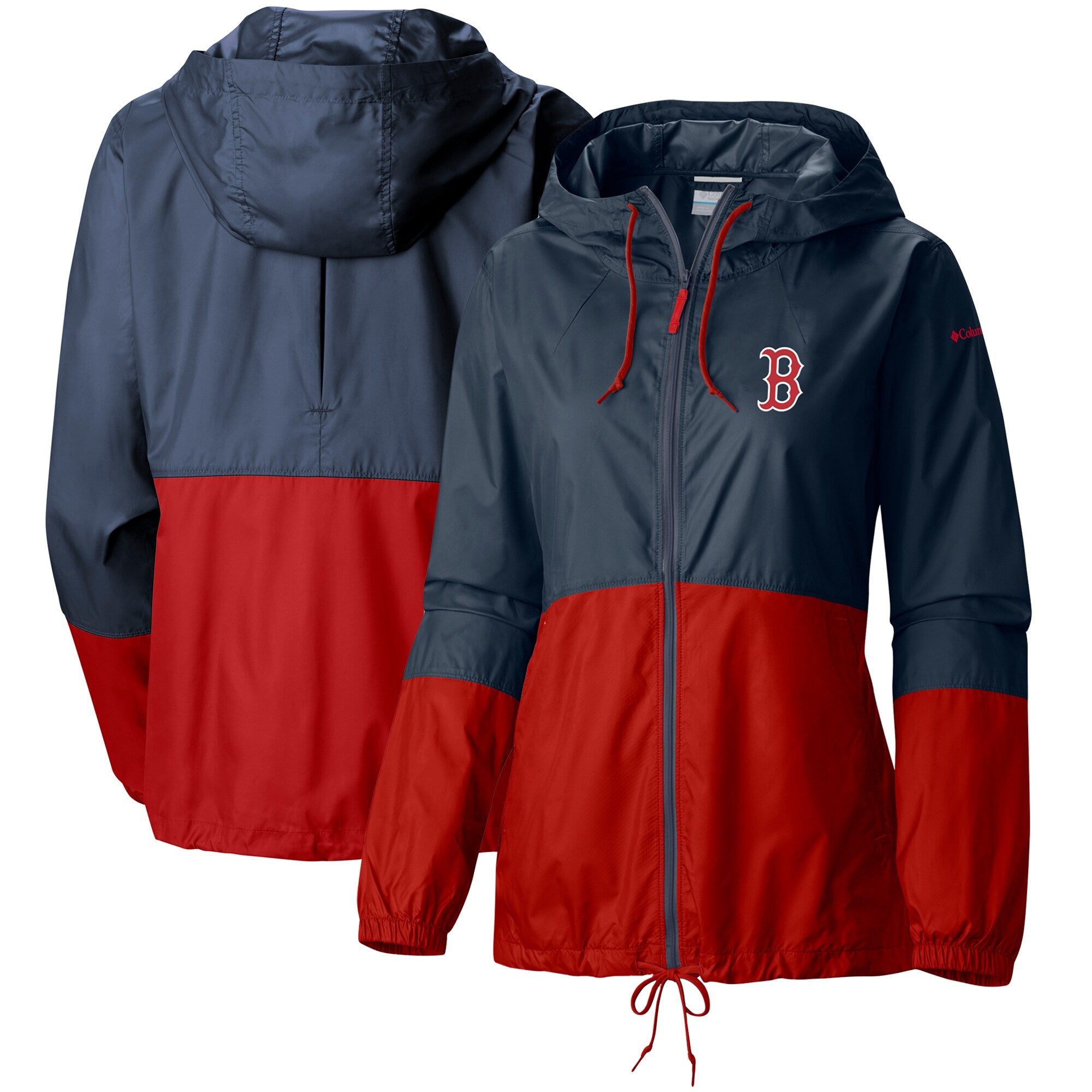 Boston Red Sox Ladies Columbia Flash Forward Jacket - Navy/Red